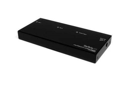 Startech Divisor bifurcador HDMI de 2 puertos con amplificador - Splitter - 1920x1200 - 1080p