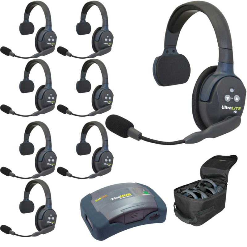 Eartec HUB Sistema de Intercomunicación inalambrico para 8 personas