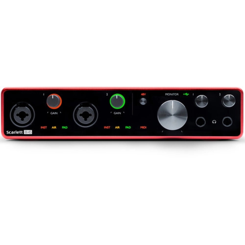 Focusrite Interfaz Scarlett 8i6 (3era Generación) | Tecnoiglesia Store