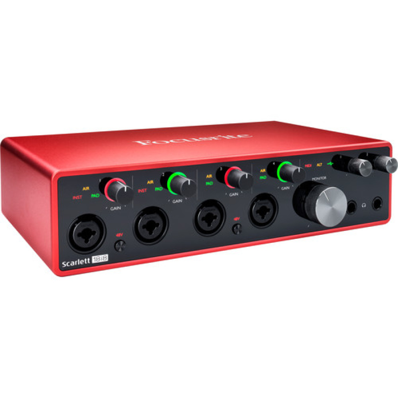 Focusrite Interfaz Scarlett 18i8 (3era Generación) | Tecnoiglesia