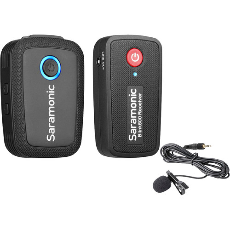 Saramonic Blink 500 B1 - Sistema de micrófono inalámbrico Omni Lavalier montable en cámara digital (2,4 GHz)