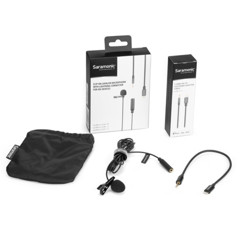 Saramonic LavMicro U1A Micrófono Lavalier omnidireccional con conector Lightning para dispositivos iOS (cable de 6.5 ') - Image 7