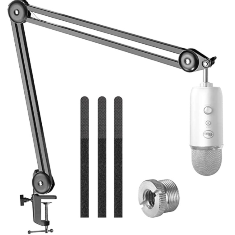 Brazo de micrófono para podcasting y grabación