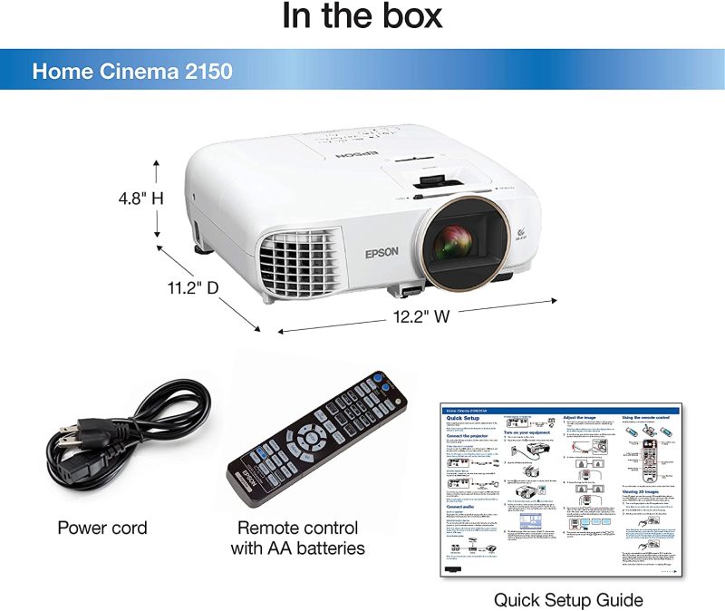 Epson Videoproyector Powerlite Home Cinema 2150 HD 1080P 2500 lúmenes - Image 6