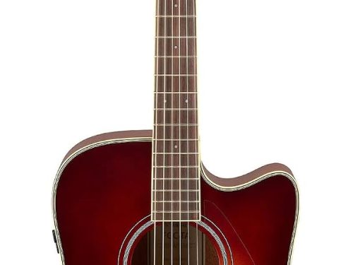 Yamaha Guitarra Transacústica FGC-TA con Cutaway, con efectos de coro y reverberación, café Sunburst
